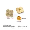 Prontos para envio, broches requintados e únicos cravejados de diamantes, acessórios DIY estilo doce para roupas, bolsas e sapatos, feitos de liga de zinco