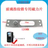 Acessórios para fechadura de porta de vidro com impressão digital placa adesiva com corpo da fechadura ventosa pequena placa magnética acessórios para fechadura de porta fecho de parafuso folha magnética