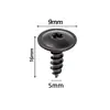 Automóvel metal clipe em U arruela plum self-tapping parafuso clipe em U porca base plum interior parafuso auto-atarraxante