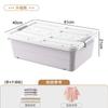 Caja de Almacenamiento Debajo de la Cama Plástico Productos para el Hogar Caja de Almacenamiento Multicapa Artefacto Caja de Almacenamiento Cajón Con Ruedas Caja Debajo de la Cama