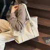 Bolsa de Pano de Nylon de Grande Capacidade para Mulheres, Bolsa de Ombro Versátil Estilo Coreano, Bolsa Transversal Casual Simples, Bolsa Tote Multifuncional Tendência
