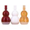 Botella de plástico de doble calabaza de 10 ml Botella de burbujas de ácido hialurónico marrón Botella pequeña portátil para esencia en stock al por mayor