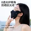 Máscara de Proteção Solar para Mulheres no Verão, Sensação Refrescante, Pequeno Músculo de Gelo, Anti-UV, Proteção para os Olhos, Ciclismo ao Ar Livre, Máscara de Proteção Solar sem Marcas