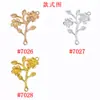 Accesorios de Aleación Estilo Antiguo Colgante Ramas Hojas Flores Colgante Doble Colgante Accesorios para el Cabello Hechos a Mano Pasador Accesorios DIY