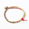 Pulseira de Fio de Cinco Cores para o Ano do Zodíaco e Festival do Barco-Dragão, Puramente Feita à Mão, Pulseira de Fio de Cinco Cores Trançada em Dois Fios, Design Degradê, Presente para Homens e Mulheres