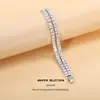 Estilo Europeu e Americano Cor Pura Retrô Diamante Colorido Zircônia Cravejada Conjunto de Joias Colar Pulseira que Não Desbota Joias de Exportação Mais Vendidas