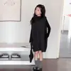 Novo conjunto de macacão de bolinhas estilo coreano e blusa de base para meninas para outono e inverno, blusa de malha versátil, acompanha uma bolsa