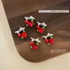 Novos Acessórios para Nail Art de Laço de Guirlanda de Natal, Liga Metálica Super Brilhante Estilo Japonês Incrustada com Diamantes e Pérolas, Decorações de Diamante para Unhas de Guirlanda