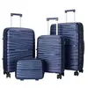 Set de Maletas con Ruedas Universales de PP para Comercio Exterior, Maleta de 24 pulgadas con Cerradura de Contraseña, Resistente al Desgaste, Impresión de Logo Personalizado, Maleta de Viaje de Regalo