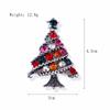 Broche Navideño Lanhao Moda Europea y Americana Nuevo Árbol de Navidad Zapatos Reno Corona Copo de Nieve Campana Pin para Mujeres