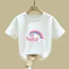 2414# Camiseta Casual de Manga Larga a la Moda con Estampado Lindo para Niños y Niñas, Nueva