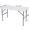 Mesa Longa Portátil para Uso Doméstico, Mesa de Piquenique, Mesa Dobrável Moldada por Sopro para Conferência de Treinamento, Mesa Dobrável para Exterior, Mesa e Cadeiras Dobráveis para Barraca