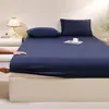 Modelo Nuevo 2026 Juego de Sábana de Seda Helada de Tres Piezas, Protector de Colchón Jacquard de Seda Refrigerante, Cubre Cama, Sábana Individual