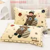 Funda de Almohada Estilo Nuevo 100% Algodón Color Maillard Lujo Accesible Normcore Ojo Grande Funda de Almohada de Gasa de Algodón Funda de Almohada de Dibujos Animados para Adultos