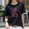 Body para mujer, verano 2021, nuevo estilo coreano, camiseta brillante, seda de hielo, suelta, versátil, talla grande, manga corta, top con lentejuelas
