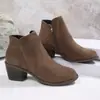 2026 Verano Nuevo Comercio Exterior Tallas Grandes para Mujer Casual Cómodos Tacón Grueso Modernos Prendas de Abrigo Cremallera Lateral Mocasines Talla Única para la Mayoría