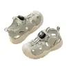 Sapatos respiráveis infantis Weijun Yizu, sapatos casuais de mola e outono para meninos com sola macia, sapatos funcionais para meninas, tênis de corrida em malha, sapatos para bebês