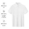 Camisa Polo de Algodón Seda de Hielo Ropa de Trabajo Verano Fresca Cuello Solapa Manga Corta Oficina de Inscripción Universitaria Camisa Cultural Exterior para Hombre