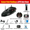 Barco Isca GPS de Posicionamento de Alta Velocidade com Retorno Automático, Barco com Controle Remoto 12V com Sonar Localizador de Peixes, Barco de Entrega de Iscas, Barco com Sonar