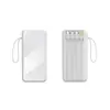 Batería Externa de Carga Súper Rápida de 22.5W con Cable Integrado, Pantalla Digital de Espejo, Batería Externa Portátil de 30000mAh, Personalizable