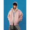 Chaqueta de PU estilo americano con cuello alto, transfronteriza, para hombre y mujer, chaqueta de béisbol impermeable para otoño estilo motociclista, abrigo casual holgado