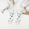 Calcetines de mujer de primavera y otoño, de malla sin bucle, transpirables, con diseño de estrellas, a la moda, para todo tipo de combinaciones.