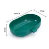 Tina para baño de pájaros tamaño pequeño bordada Tina para baño de barbilla de Pájaro de Jade caja de baño caja de comida para pájaros portátil comedero suministros para pájaros