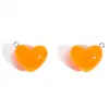 Accesorios para Joyería DIY Colores Gelatina Corazón 3D Colgante de Resina Collar Llavero Encanto Decorativa Venta Caliente Transfronteriza