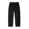 Pantalones Casuales Rectos para Hombre, Nuevo Otoño e Invierno 2026, Corte Holgado, Talla Grande, Pantalones de Trabajo de Patchwork de Moda