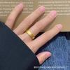 Anillo vietnamita de oro arena estilo antiguo cara ancha mujer hombre oro artificial pareja lujo ligero diseño nicho anillo boda