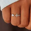 Colección Europea y Americana Más Vendido Anillo Serie Cruz Fe Eterna Personalidad Diamante Incrustado Alta Calidad Anillo Abierto