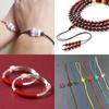 No. 71 Hilo de jade cuerda tejida a mano anillo de cuerda hilo rojo pulsera de cuerda hilo de joyería extremadamente fino material para cuentas para bricolaje
