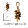 Sándalo Madera Maciza Talla Fruta de la Gran Cosecha Calabaza de los Múltiples Tesoros Llavero Tejido Colgante Decoración de Bolsa Fábrica de Origen