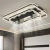 Luz Principal de Sala Nueva de Gama Alta y Atmosférica Luz de Ventilador de Techo Integrada de Lujo Ligero Italiano Luz de Ventilador de Techo para Restaurante y Dormitorio