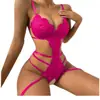Comercio exterior Europa y Estados Unidos explosiones lencería sexy nuevo encaje transparente tentación enterizo pijama sexy una generación de pelo