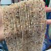 Una variedad de cuentas planas facetadas super flash de 3*4 mm de corte ábaco de mineral natural lapislázuli pavo real para collar de mano DIY