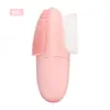 Atacado de Fábrica Escova Facial de Silicone de Dupla Cabeça Escova Cosmética Limpador Facial Japonês Limpador Facial Manual Escova para Poros Cravos