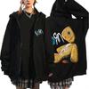 Korn Issues Moletom com Capuz e Zíper Preto Novo Metal Gótico