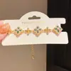 Pulsera Doble Capa de Zirconia Estrella Ovalada Nariz de Cerdo Diseño Personalizado de Nicho Pulsera Joyería de Lujo Ligero de Gama Alta para Mujeres