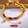 Atacado Areia Ouro Bobina Pulseira Tecida Novo Chinês Retro Cor Dourada Ouro Besta Engolindo Pingente Nova Explosão Mão Corda