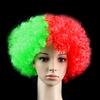Peluca de colores de la bandera de la Copa de Europa y la Copa del Mundo, suministros para fiestas, tocados explosivos, accesorios para festivales de carnaval