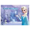 Bandera de la Princesa Elsa de Frozen de Amazon Poliéster 7X5 Pies Botón Fiesta Especialmente Diseñada para Fondo Decorativo
