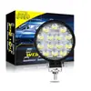 Luz de trabalho LED redonda para carro 14 luzes 42W luzes auxiliares farol modificado holofote de engenharia farol