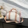 Moda Nova Primavera 2026 Cor Color-Blocking Design de Nicho Versátil Simples Grande Capacidade Bolsa de Ombro Transversal Transfronteiriça