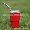 Nuevo Vaso Mini de Sublimación para Licores de 3 oz, Taza de Espresso, Vaso Multicolor de Acero Inoxidable de Doble Pared con Popote
