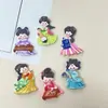 Comida de dibujos animados para jugar, perro Pacha, accesorios de resina, pegamento en crema, accesorios para el cabello, cuerda para la cabeza, llavero, colgante, funda de teléfono, decoración