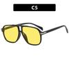 Moda Europea y Americana 2023 Nuevas Gafas de Sol Personalizadas de Doble Puente Retro Ins Gafas de Sol Hip-Hop Transfronterizas para Hombre