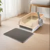 Arenero semi-cerrado para gatos, acero inoxidable, extragrande, anti-salpicaduras, anti-derrames, inodoro para gatos, bandeja de arena para gatos elevada y engrosada