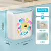 Cubo de basura para baño para uso doméstico, Papelera de almacenamiento para inodoro, Sin taladro, Gran capacidad, Cubo de basura de cocina montado en la pared con tapa