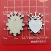 Etiqueta de Letra Número Oso Estilo Luna Chanel Simulada Accesorios de Plástico DIY para Fundas de Teléfono y Zuecos